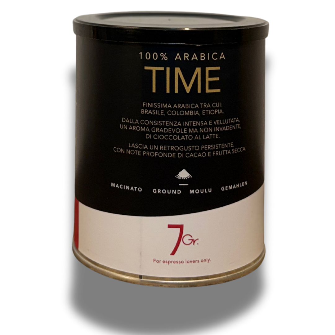 TIME - Miscela 100% Arabica - Lattina 250g - 7Gr