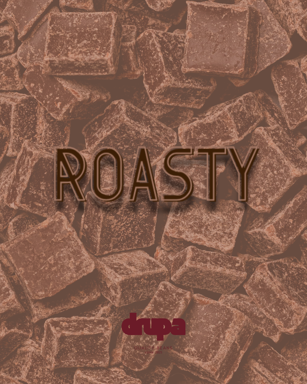 ROASTY – DRUPACK – Caffè Monorigine in Grani e Macinato –  250g x1-x3-x6